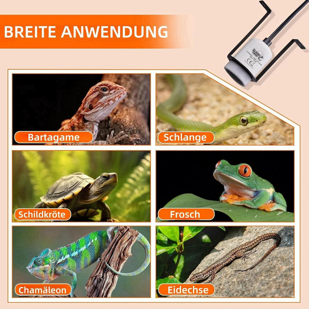 Патрон для лампи LUCKY HERP E27 керамічний білий 2 шт 300W термостійкий для тераріуму нагрівальний фарфоровий патрон Київ - фото 2