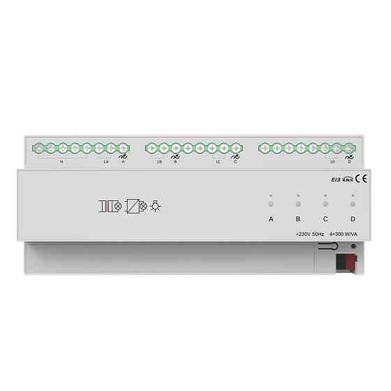 Тиристорний димер на 4 канали 300W, KNX Akubela KXAC-B1D4P300 (00-00002682) Киев