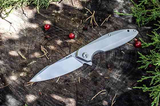 Ніж складаний туристичний Ruike P128-SF, (9.3 см) 14C28N / 3cr14n сірий Київ