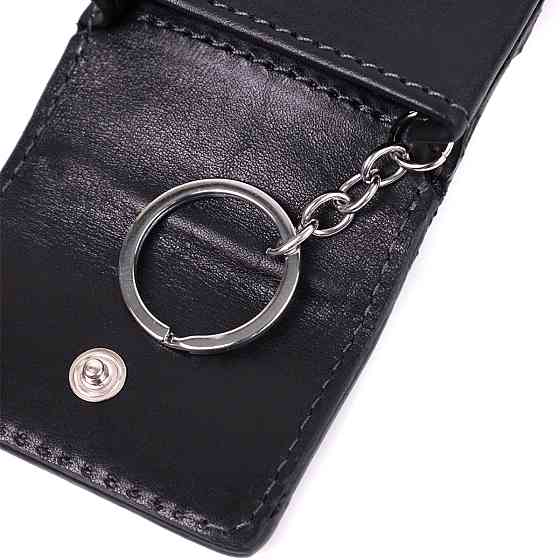 Ключниця футляр із натуральної шкіри GRANDE PELLE 22568 Чорний Київ