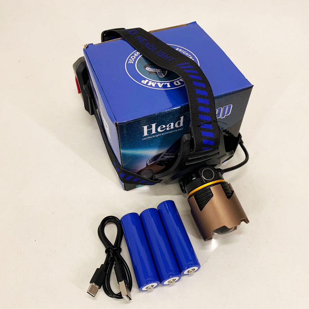 Фонарь налобный A49-TG 3x18650 ZS-40 Львов - изображение 7