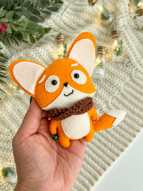 Новогодняя елочная игрушка из фетра ручной работы. Киев - изображение 7