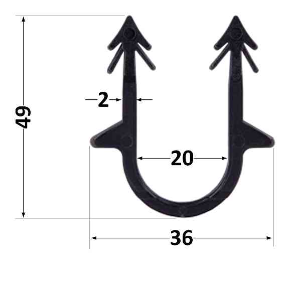 Скоба якорная Thermo Alliance 50 мм для такера (пачка 300 шт.) Киев