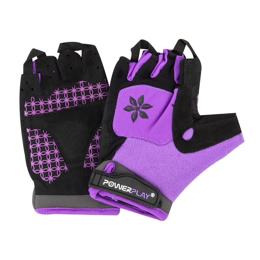 Велорукавички жіночі PowerPlay 5284 Фіолетові XS Луцк - изображение 6