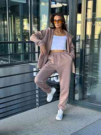 Флисовый женский спортивный костюм Какао 46/48 Харьков