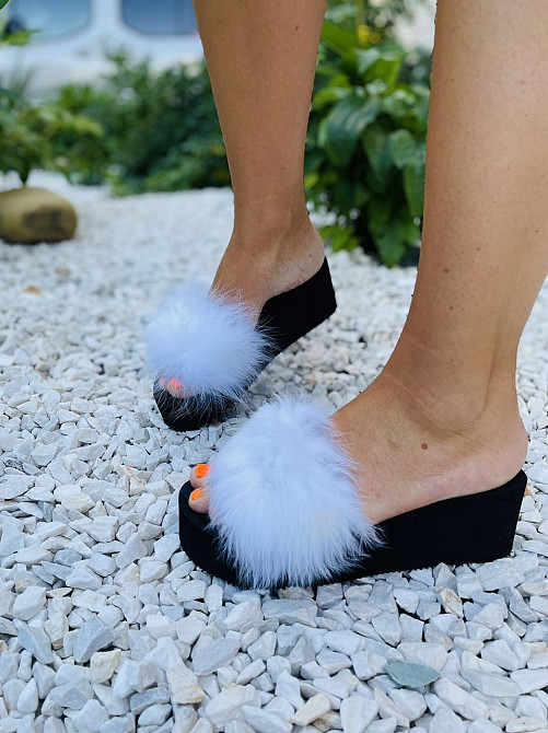 Bashili Шльопанці жіночі BASHILI 21991-2 білі (літо, піна+хутро) (4654) Коломыя - изображение 4