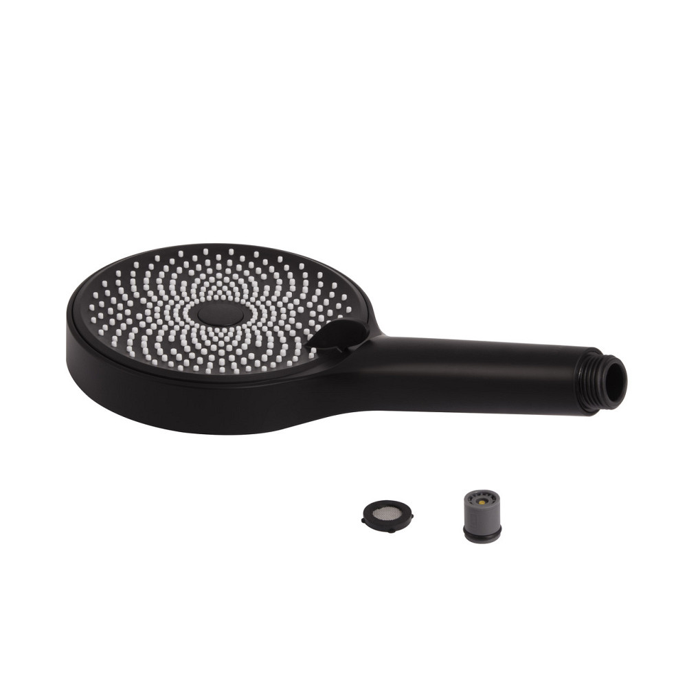 Лійка для ручного душу Qtap Rucni D 130 мм округла QTRUC125BLM45953 Black Matt Київ - фото 6