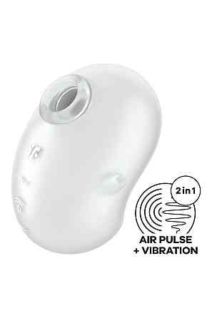 Вакуумный стимулятор вибратор Satisfyer Cutie Ghost белый, 9.1 см Sex Aura Киев