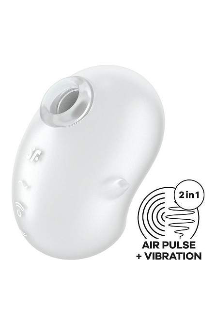 Вакуумный стимулятор вибратор Satisfyer Cutie Ghost белый, 9.1 см Sex Aura Киев - изображение 5