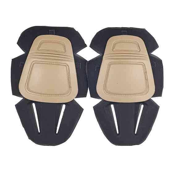 Комплект защиты Наколенники + налокотники Combat из ударопрочного пластика (Коричневый) Киев