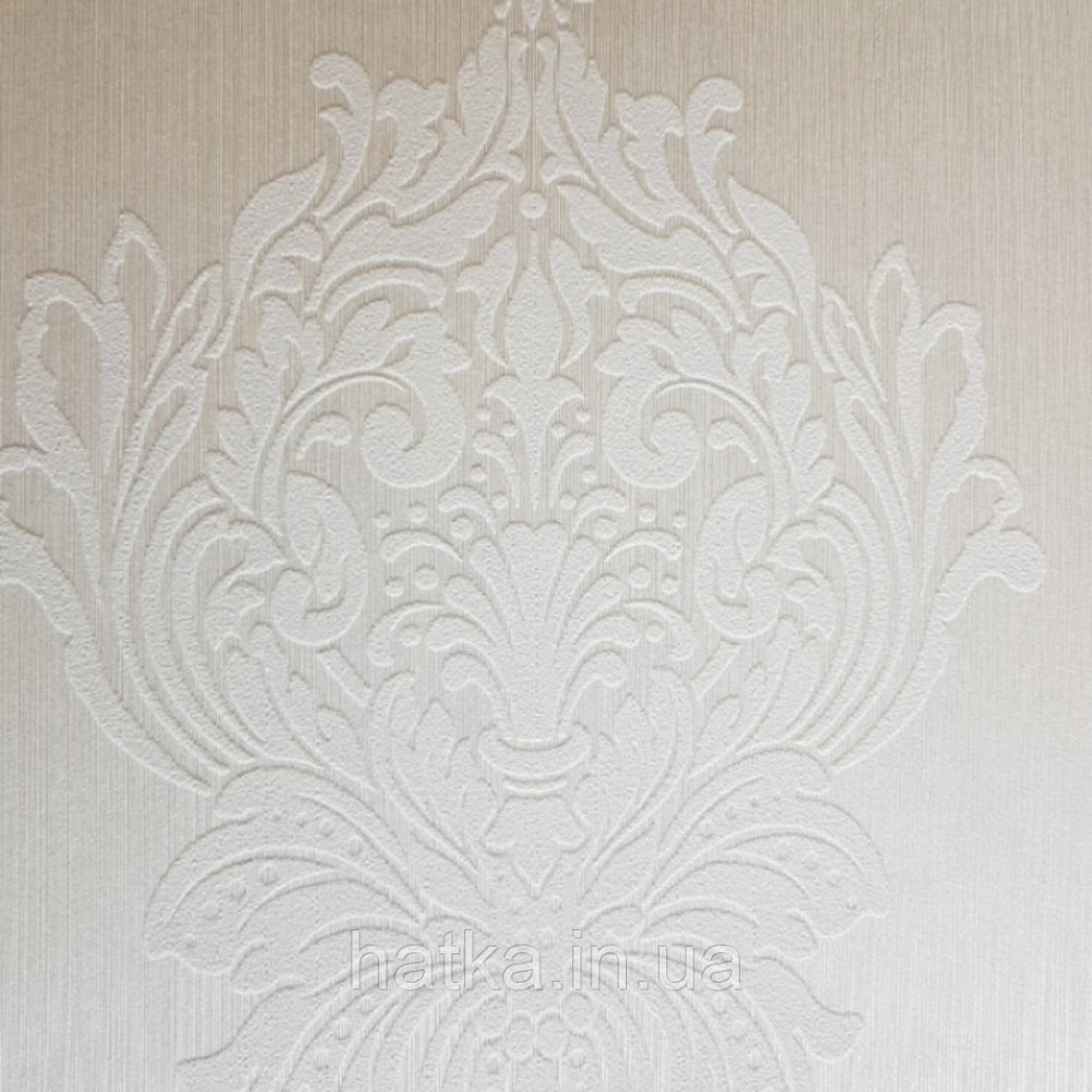 Текстильні шпалери на флізеліновій основі Cador Rasch Textil 086804 вензелі білі Київ - фото 3