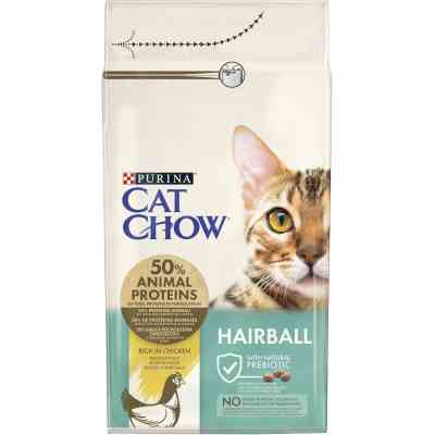 Сухий корм для кішок Purina Cat Chow Hairball з куркою 1.5 кг (5997204514486) Вінниця