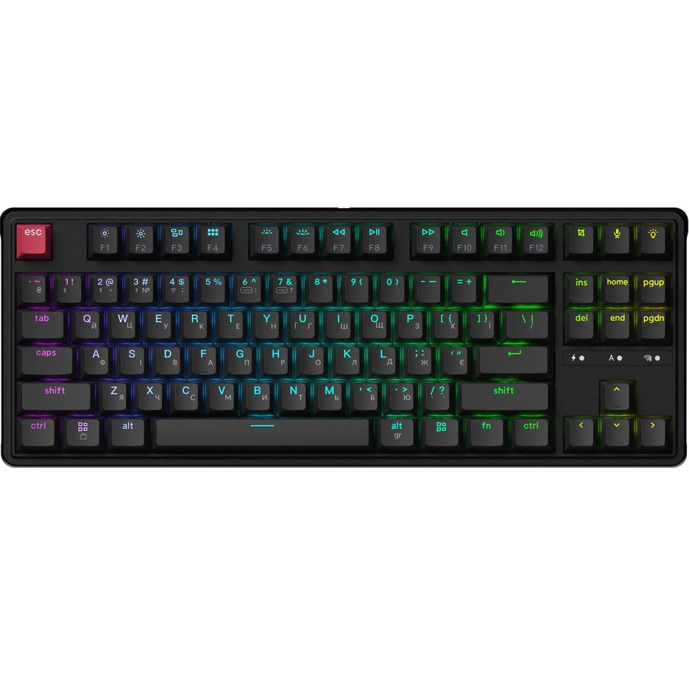 Клавіатура бездротова Keychron C3 Max Super Red Switch Black RGB (C3M-H1-UA) ( 18780 ) Харьков - изображение 1