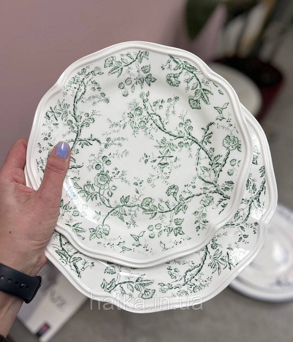 Тарелка фарфор винтажный стиль 27,3см 