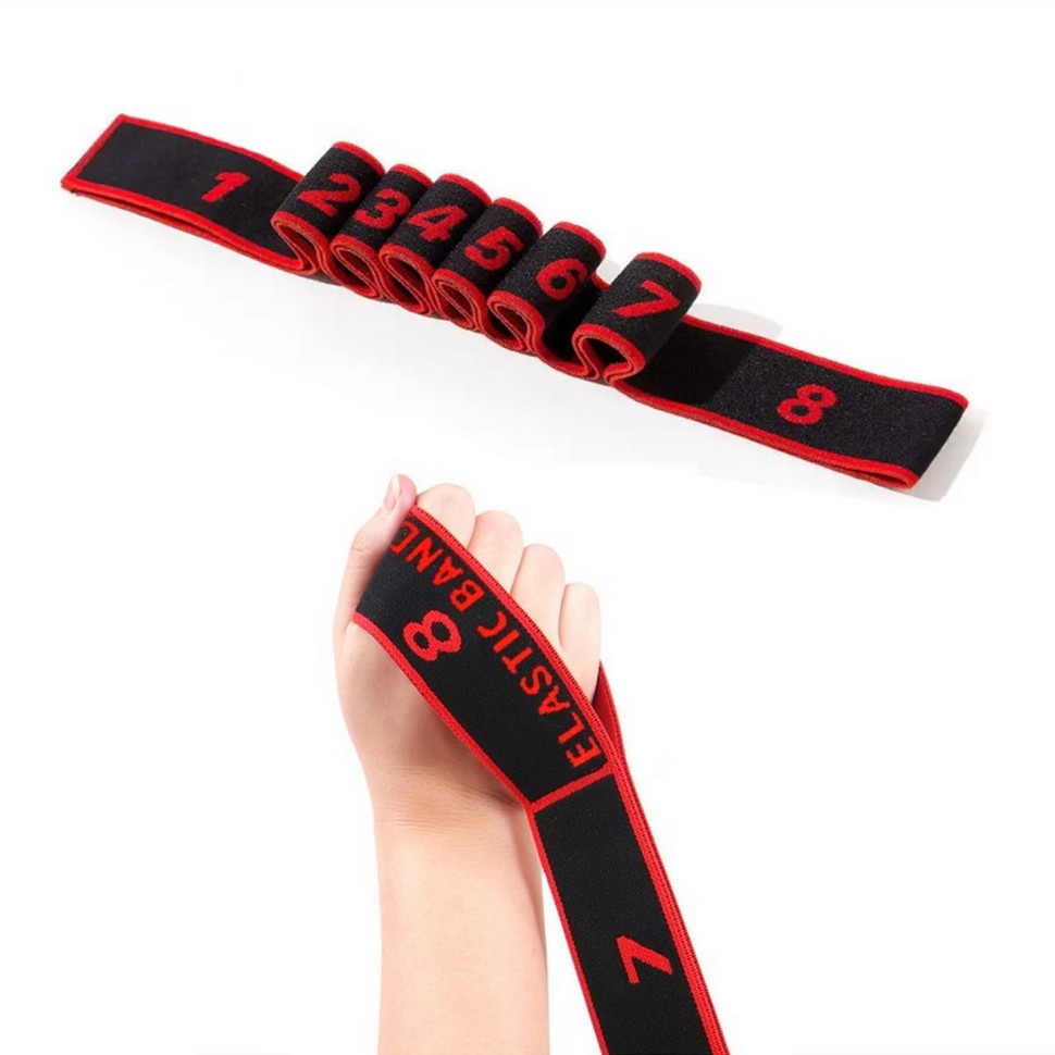 Еспандер гумова-стрічка Elastiband BJOY NE-ELASTI-2R, червоно-чорна Вінниця - фото 2