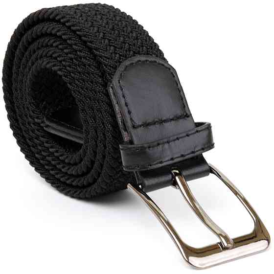 Текстильний чоловічий ремінь класика Vintage 20525 Чорний Київ