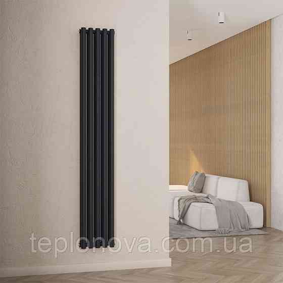 Дизайнерский радиатор 1800/295 (мм) черный мат IDEALE GLORIA (универсальное подключение) 12 5/1800/295 Черновцы