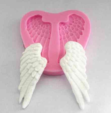 Молд силіконовий Крила Ангела 68 на 66 мм рожевий Київ