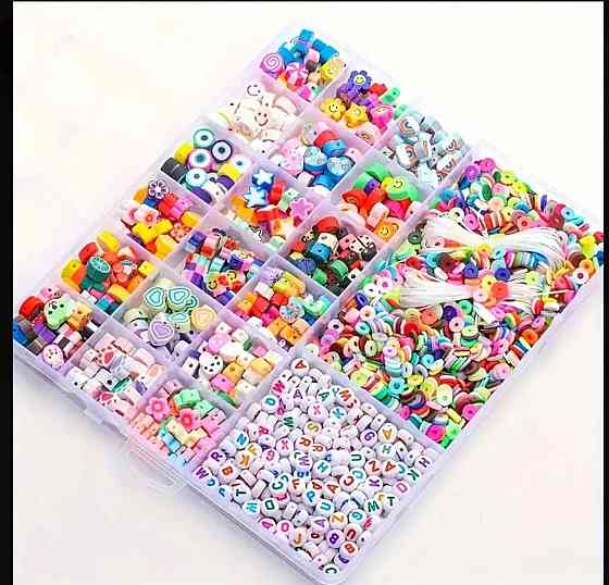 Набір для створення браслетів і прикрас, 2000 намистин Київ