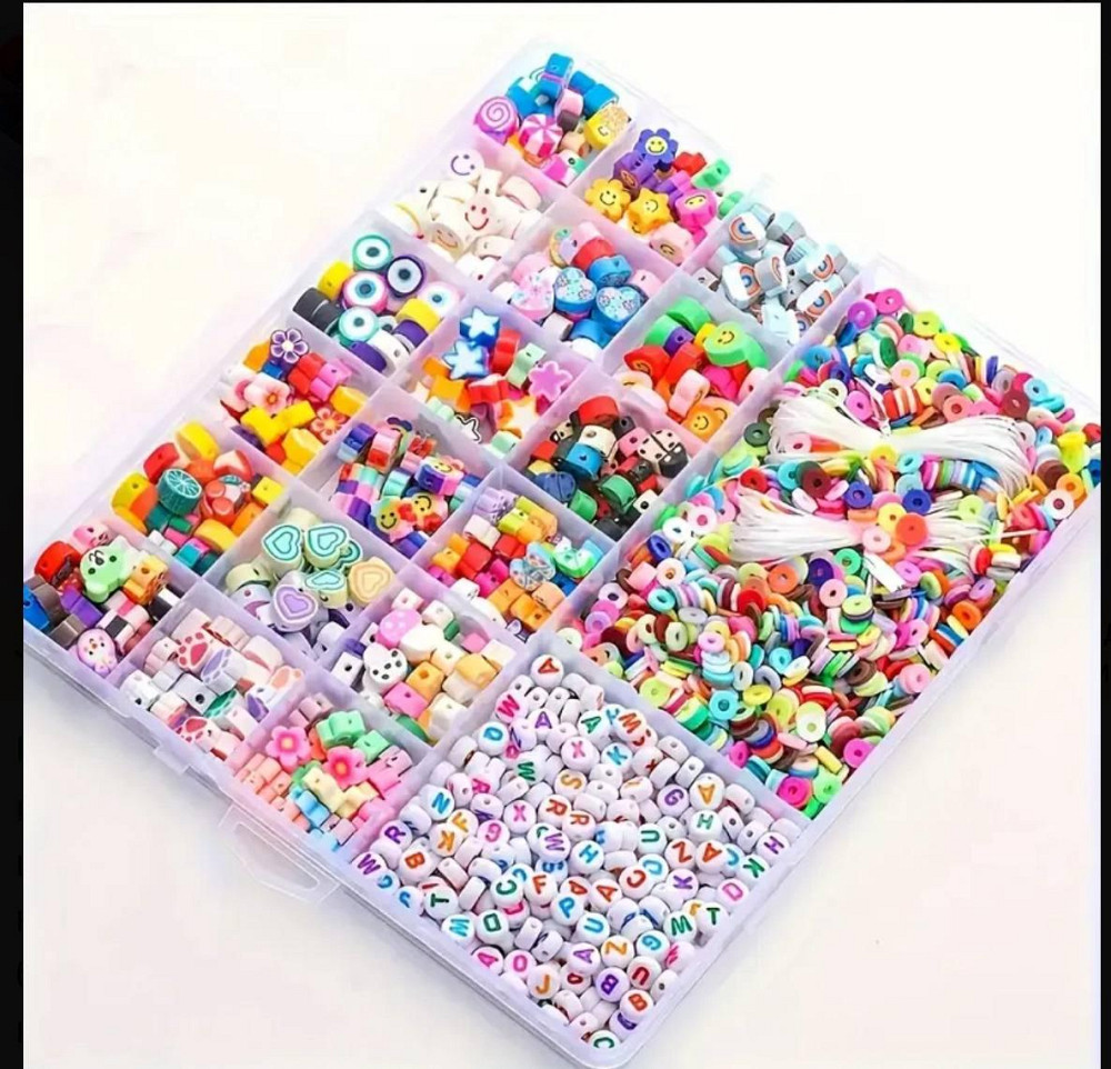 Набір для створення браслетів і прикрас, 2000 намистин Київ - фото 2