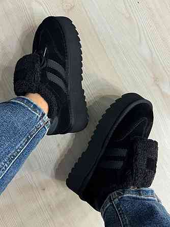 Ботинки женские Hengji 009-1 угги замшевые на меху черные, 41, 25,5 см Киев