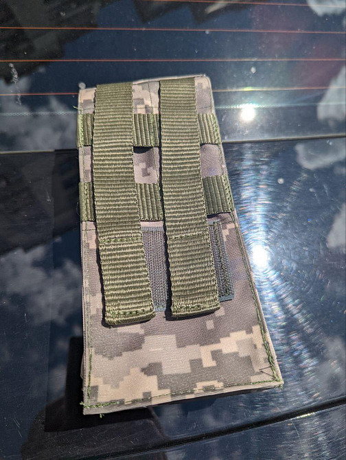 Підсумок під АК одинарний на 2 магазини, для РПС, кольору: Хижак, Олива, Піксель (виробник) "Kremina Днепр - изображение 4