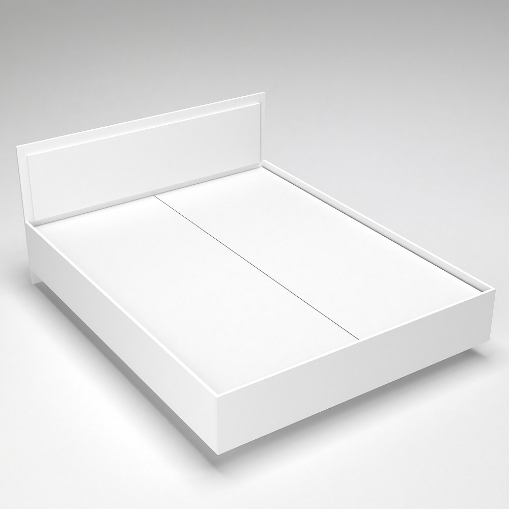 Кровать Кристалл №2 двуспальная, Белый, 2035х1432х850 Львов - изображение 1