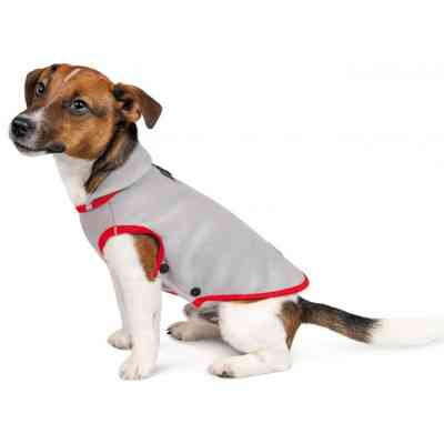 Жилет для животных Pet Fashion FLEECY" S серо-красный (4823082419630) Винница