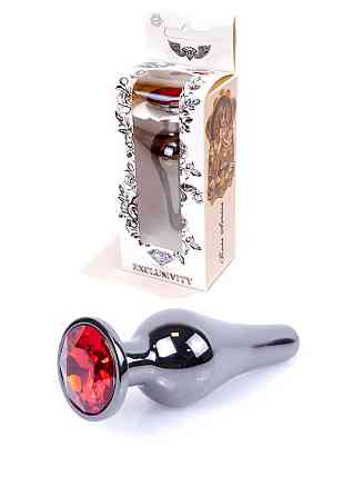 Анальна пробка -Jewellery Dark Silver BUTT PLUGRed Sex Aura Київ
