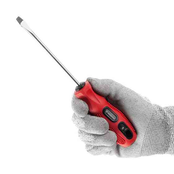 Отвертка шлицевая, SL6×125 мм, Cr-V INTERTOOL VT-3114 Киев