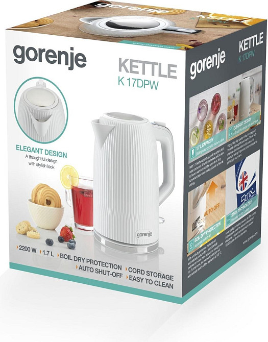 Електрочайник Gorenje K17DPW ( Пластик ) Харків - фото 6