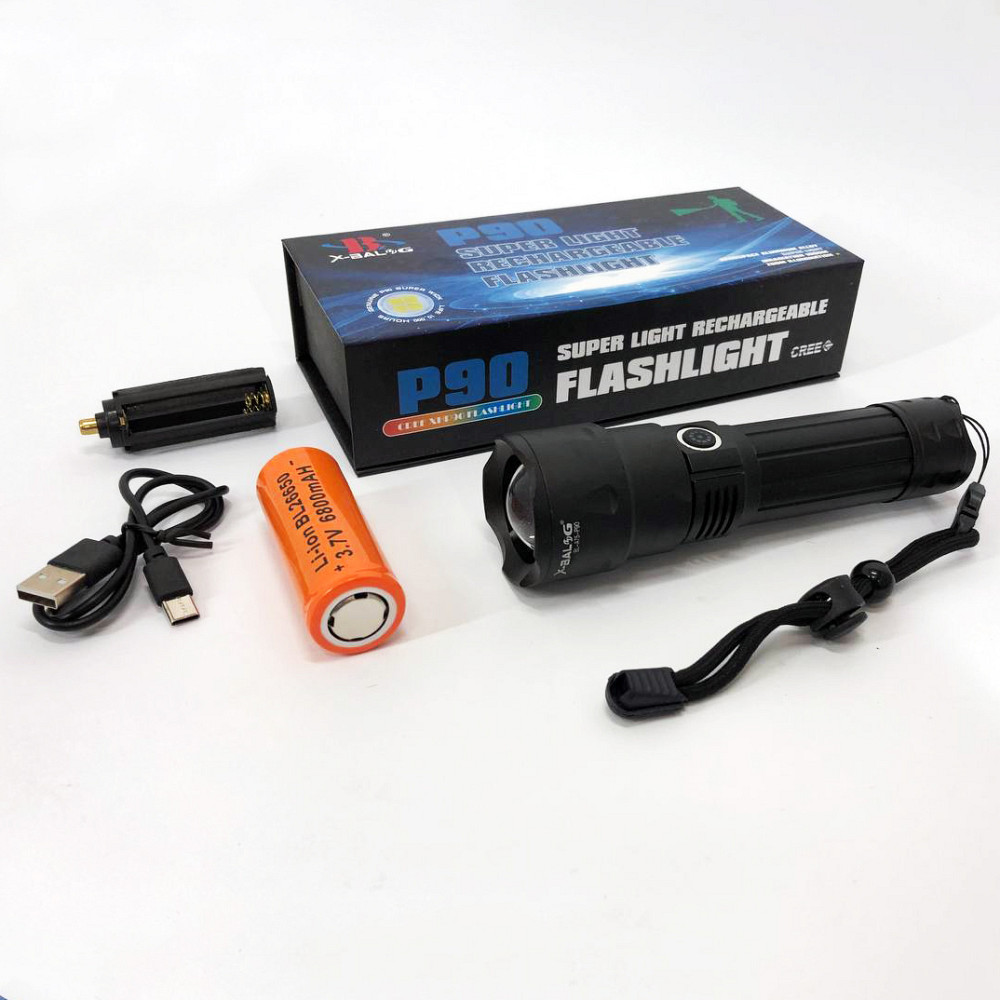 Оригинальный карманный фонарик Bailong BL-A75-P90, Мощные ручные фонари sofirn, Мощные фонарики HL-12 Львов - изображение 8