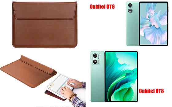 Чохол-конверт VitoCase для Oukitel OT6, OT8, з функцією підставки для планшета Коричневий Київ