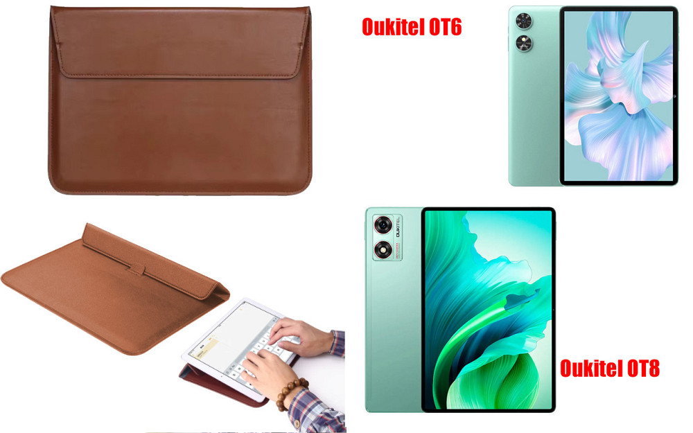 Чохол-конверт VitoCase для Oukitel OT6, OT8, з функцією підставки для планшета Коричневий Київ - фото 1