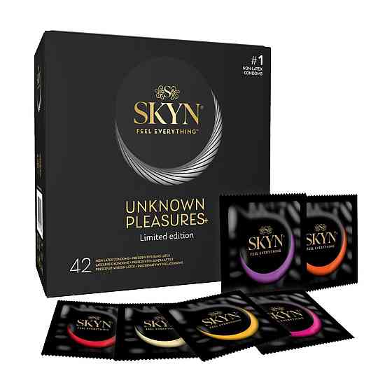 Набір безлатексних презервативів SKYN Unknown Pleasures 42 шт, 6 різних видів Sex Aura Київ