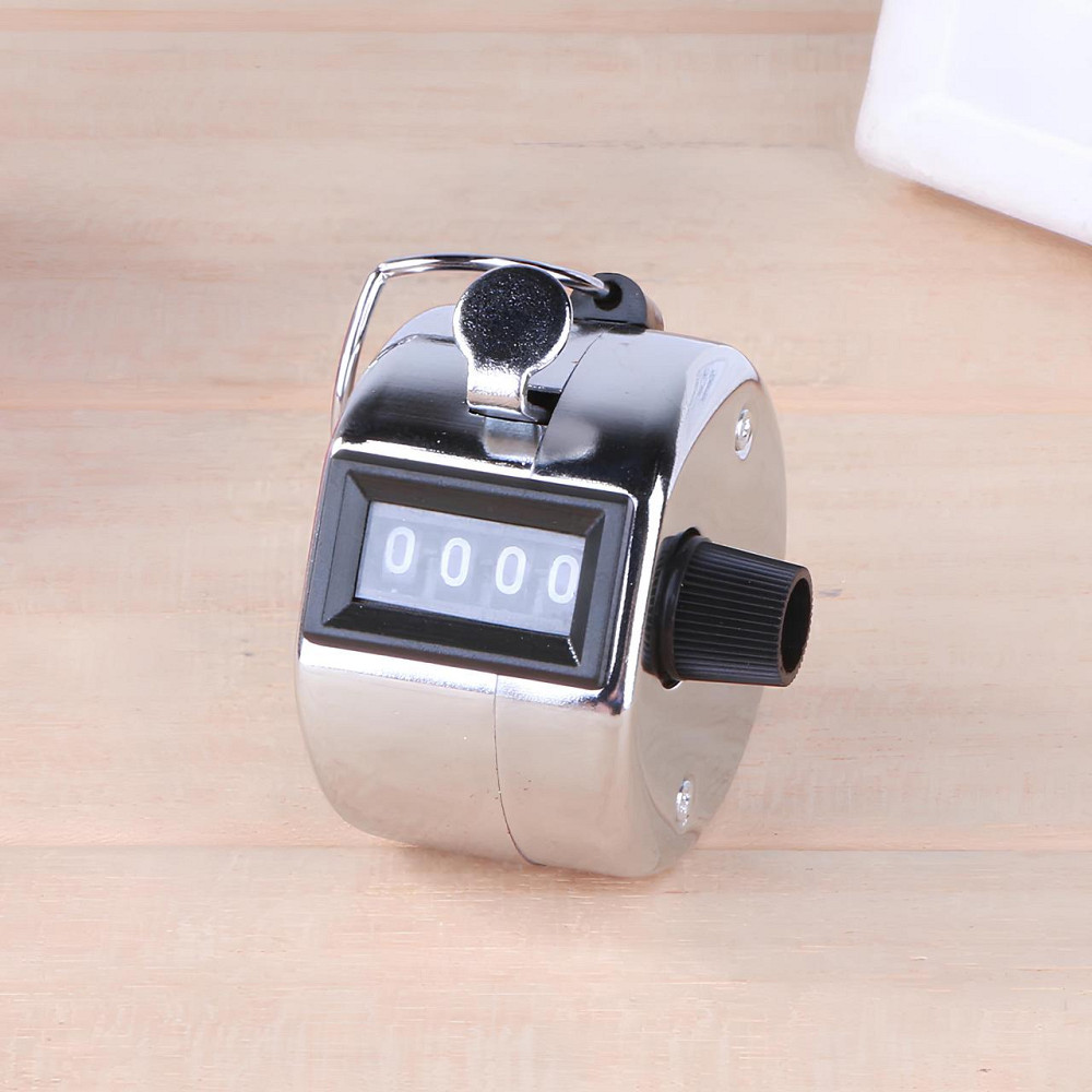 Механический ручной счётчик RESTEQ — металлический кликер-счётчик до 9999 щелчков для спорта, учёта и подсчёта действий Киев - изображение 2