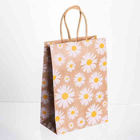 Набір подарункових крафтових пакетів з паперу 12 (шт.) гарні пакети для подарунків 15×8×21 (см) HP-10359-6W Київ