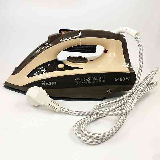 Утюг Magio MG-134 мощностью 2400 Вт с паровым ударом и керамической подошвой для легкого глажения Киев