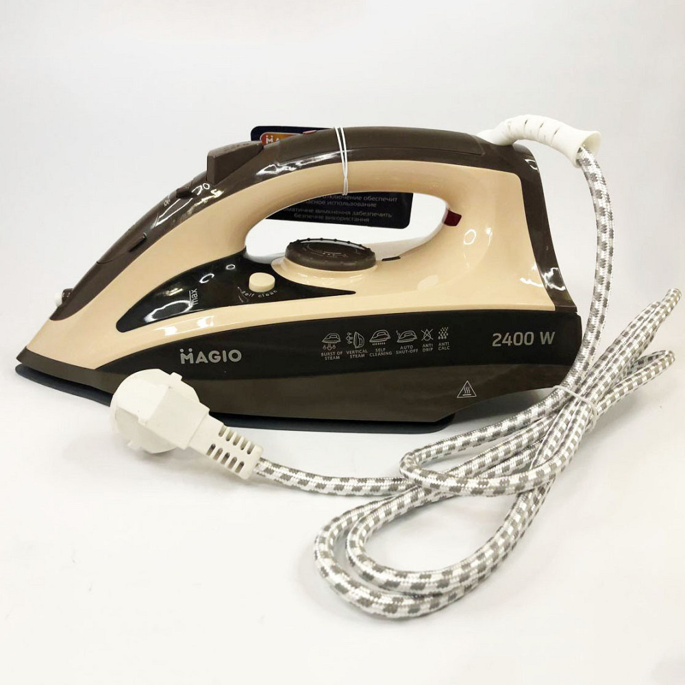 Утюг Magio MG-134 мощностью 2400 Вт с паровым ударом и керамической подошвой для легкого глажения Киев - изображение 3
