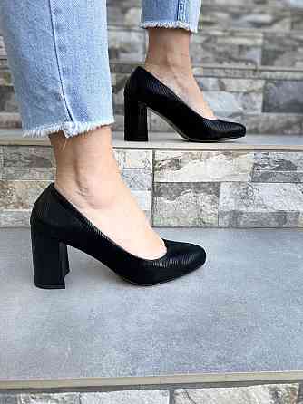 Stepter Туфлі жіночі STEPTER чорні натуральна шкіра каблук 7 см розмір 39 (3867) Коломыя