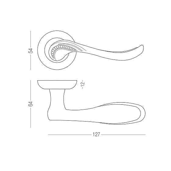 Ручка A-2009 AB Старая бронза Киев