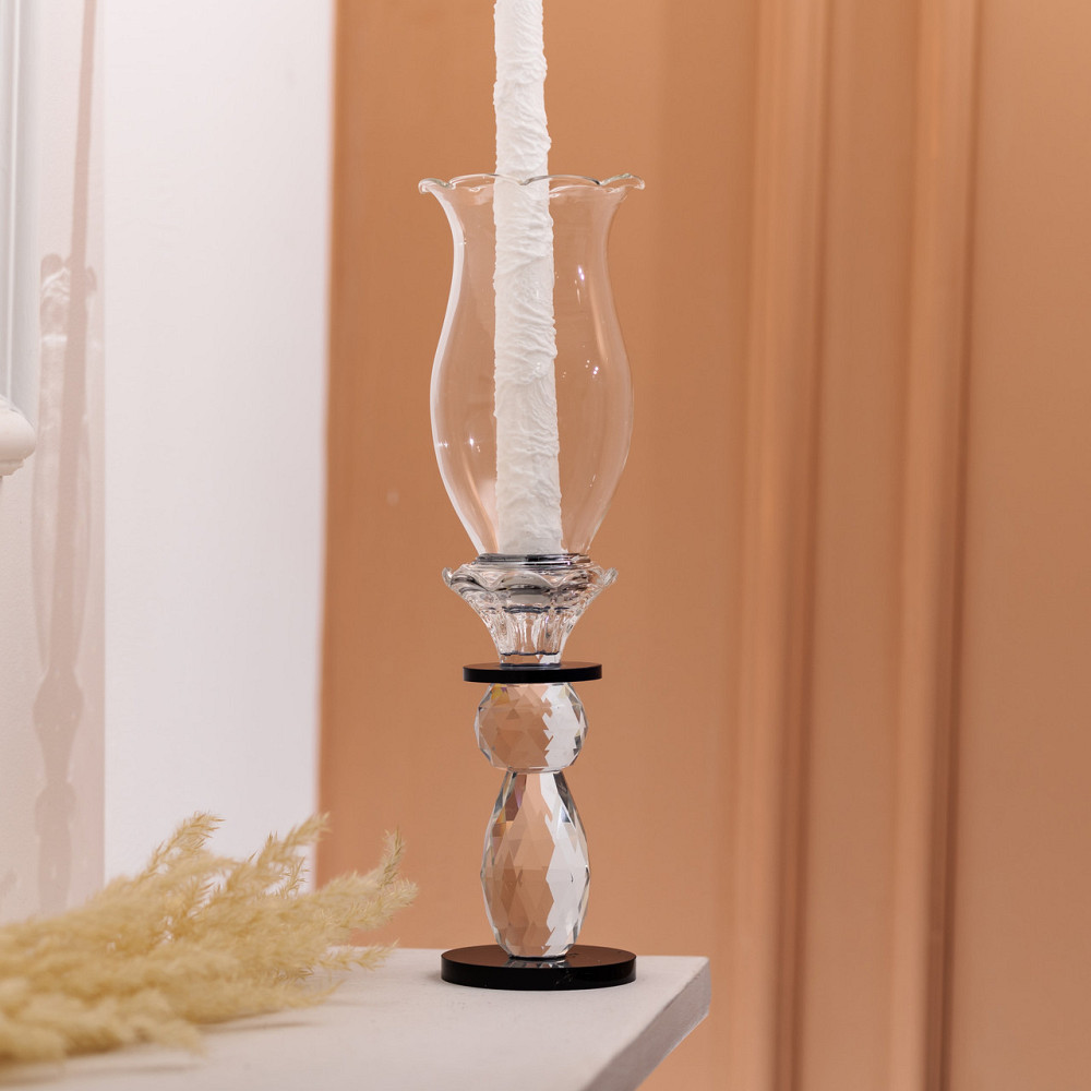 Підсвічник скляний 7×9 см підсвічник декоративний келих на ніжці HP-4-2M Коломия - фото 4