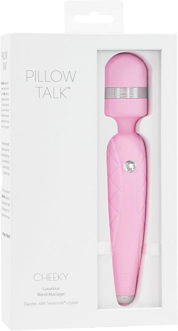 Роскошный вибромассажер PILLOW TALK - Cheeky Pink с кристаллом Swarovsky, плавное повышение мощности Sex Aura Киев - изображение 7