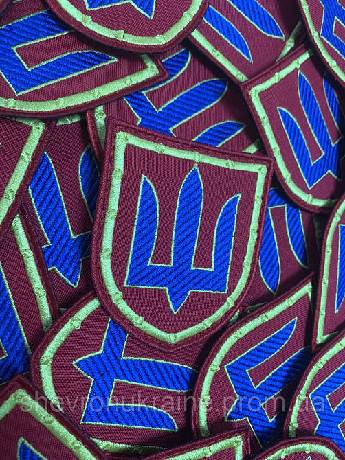 Шеврон СБУ. Тризуб (Форма щит. На липучке) Размер 8x7см Киев - изображение 3