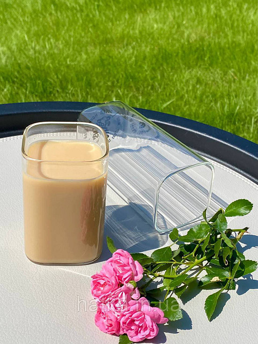 Склянка стильний скляний "Куб" 250 мл прозорий для дому та ресторану 102-762 Київ - фото 4