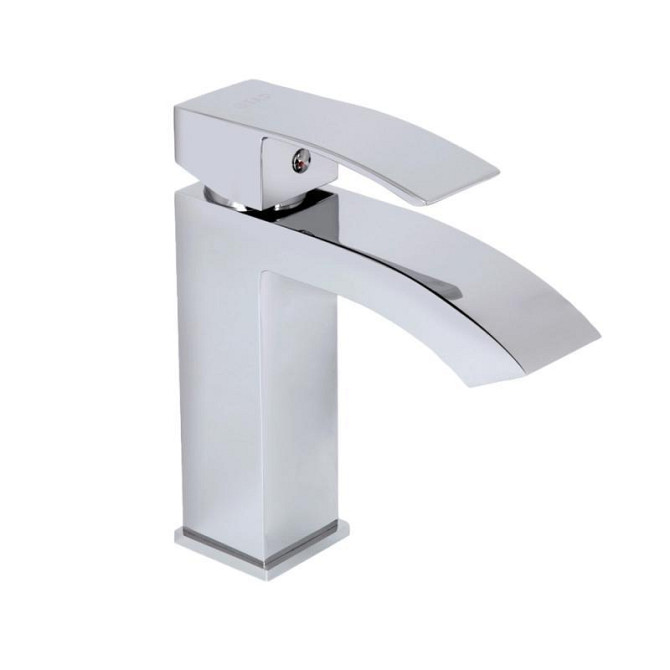 Змішувач для раковини Qtap Swan Cascada QTSWA270CRM45564 (k35), одноважільний, низький, Chrome Харків - фото 1