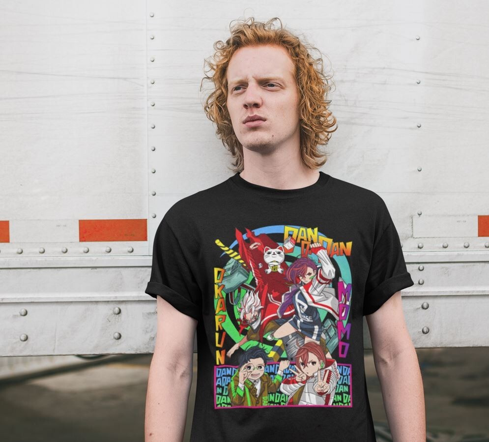 Футболка для хлопчика з аніме принтом Дандадан Окарун Момо Айасе оверсайз (зріст від 165 до 180) Чорний AnimeJ0808m Дніпро - фото 2