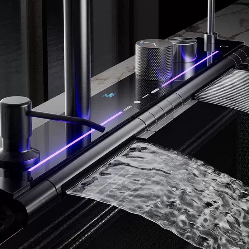 Кухонная раковина водопад Willda,кухонная мойка водопад темно-серая 75х46х22 (354481631) Киев - изображение 4