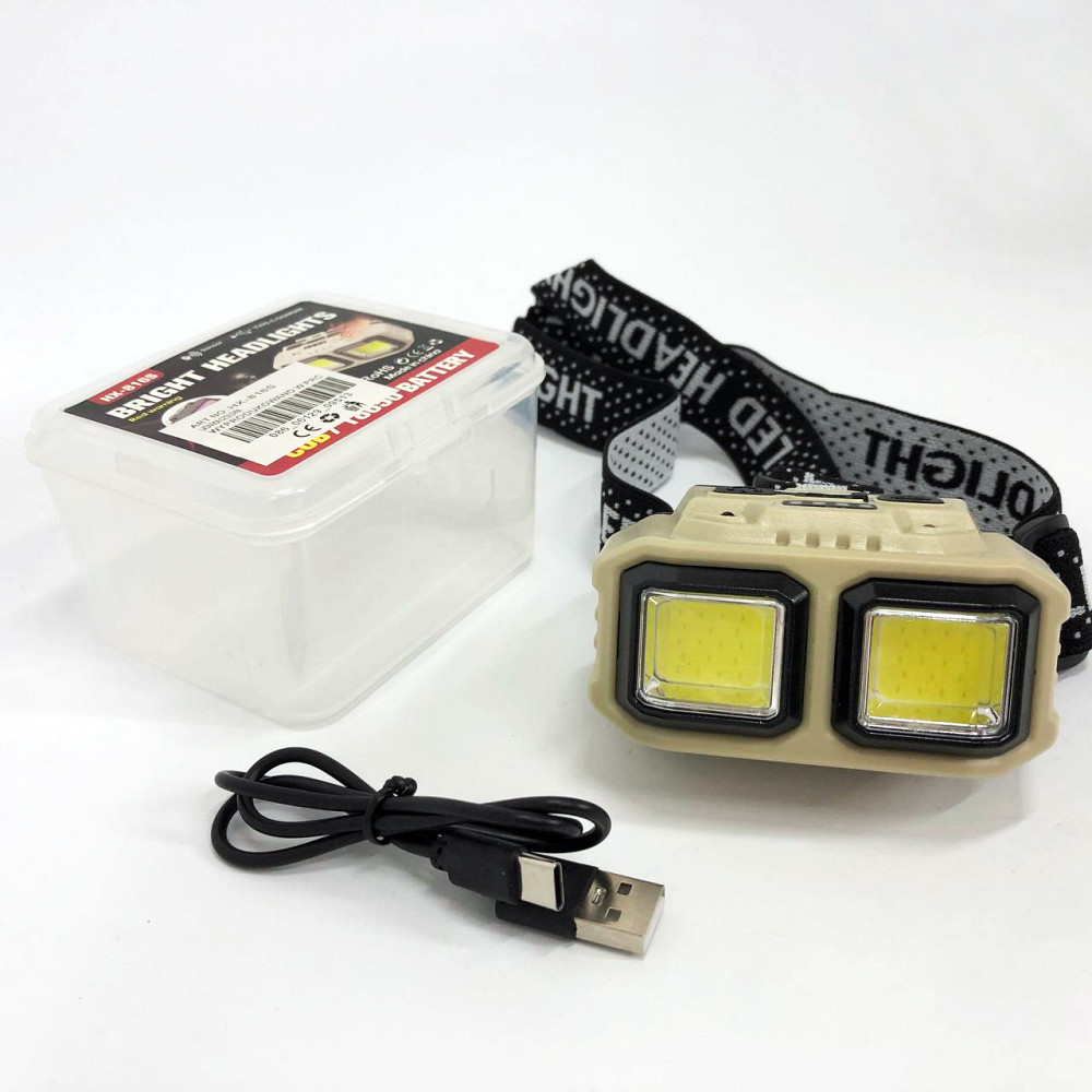 Ліхтар для голови зі світлодіодами HX-816S 2COB(white+red), Легкий ліхтарик на голову KL-55 Львів - фото 1