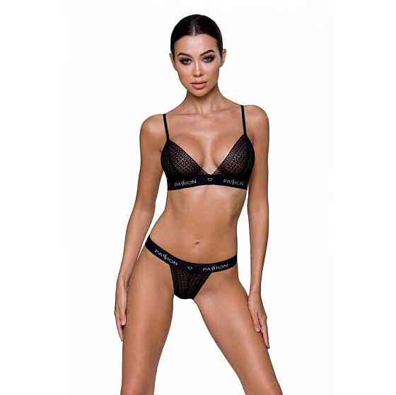 Комплект білизни Passion Exclusive GLAMISS SET L/XL, black Sex Aura Київ